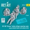 RESKIT RSF32-0077 OV-10D Bronco pilots sitting in ejection seats (2 pcs) (only for RESKIT RSU32-0169 & RSU32-0170) (3D Printed) 1/32